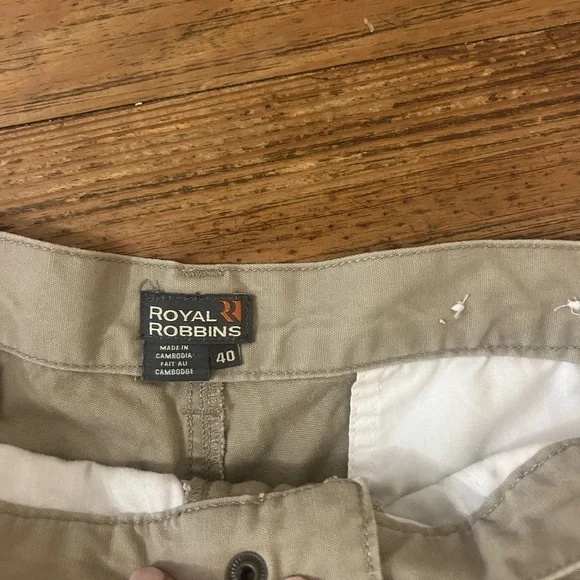 Royal Robbins Men’s Sz 40 Khaki Shorts 100% Cotton - Picture 3 of 5